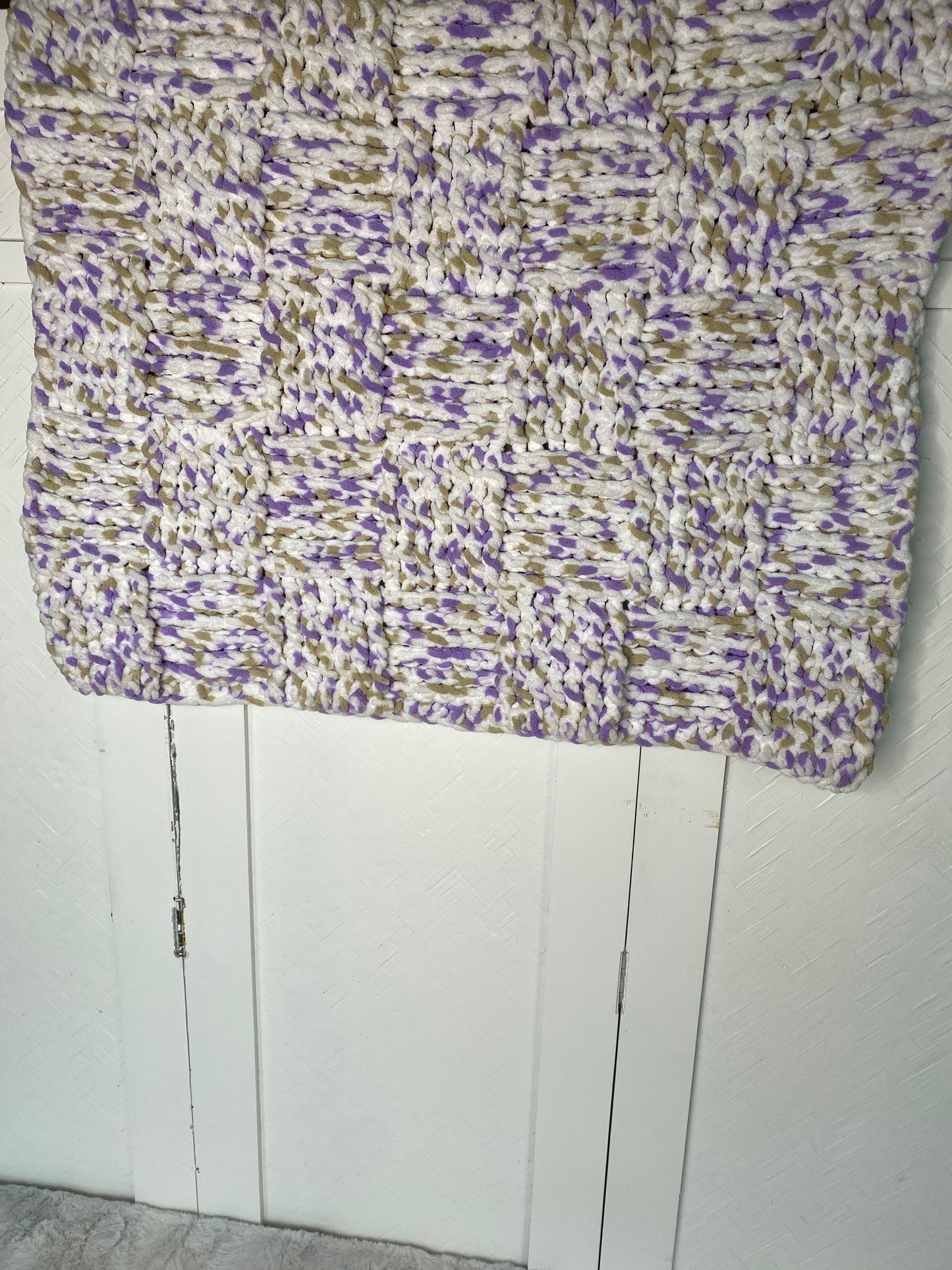 Hand Crocheted Plush Baby Blankets