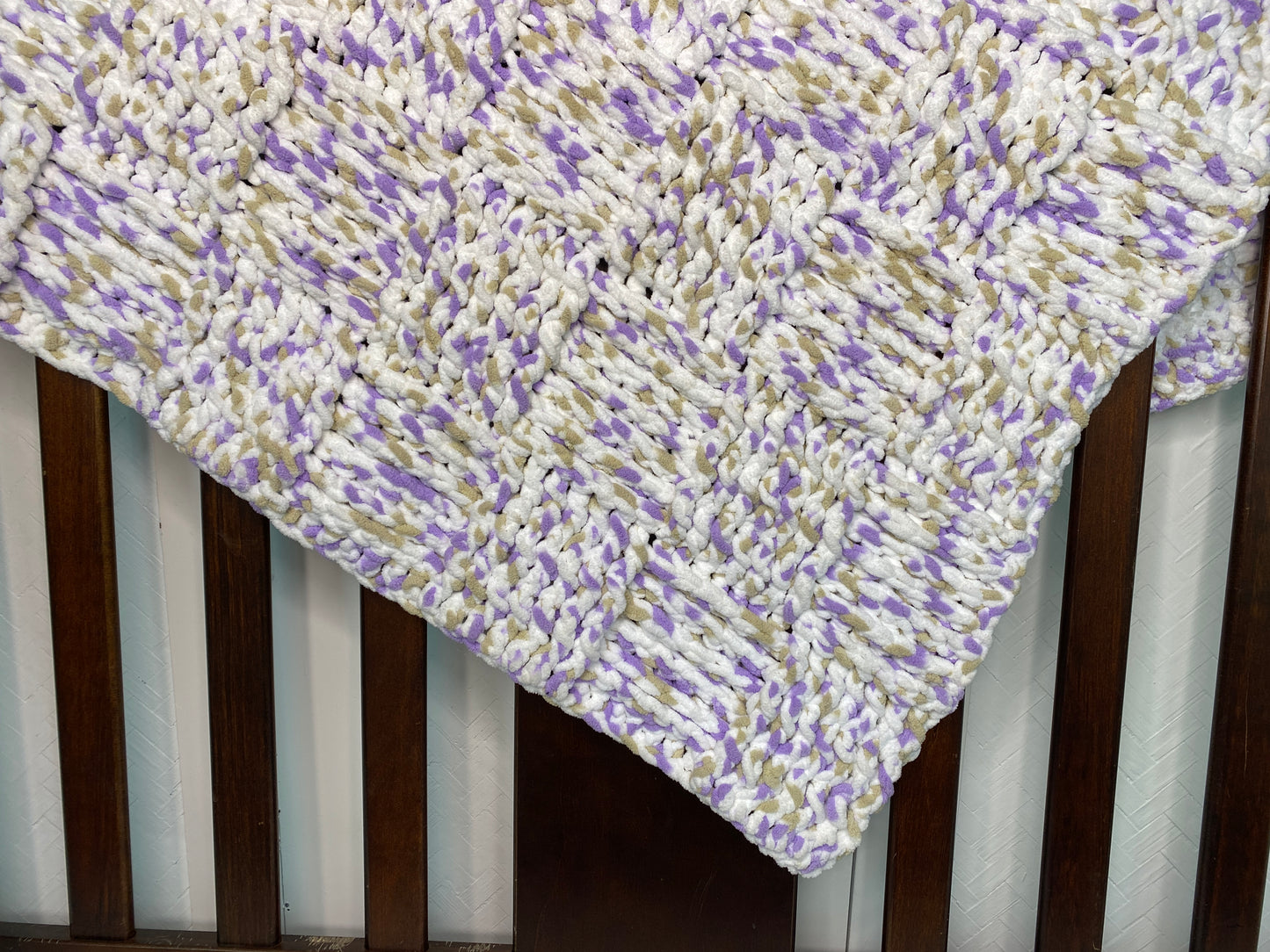 Hand Crocheted Plush Baby Blankets