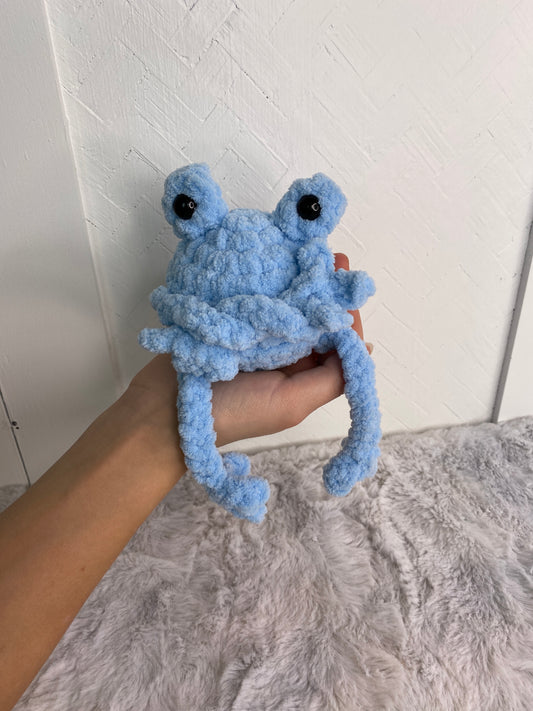 Hand Crocheted Grumpy Frog