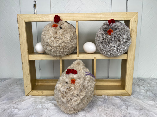 Hand Crocheted Large Chickens